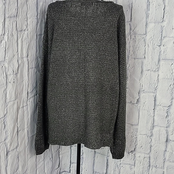 ×A.N.A. A NEW‎ APPROACH Gray Beaded Sparkly Sweater Large - Picture 6 of 7